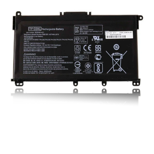 HP TF03XL Original OEM 41.9Whr 3400mAh 11.55V 3 Cell Laptop Battery for Select HP Laptops