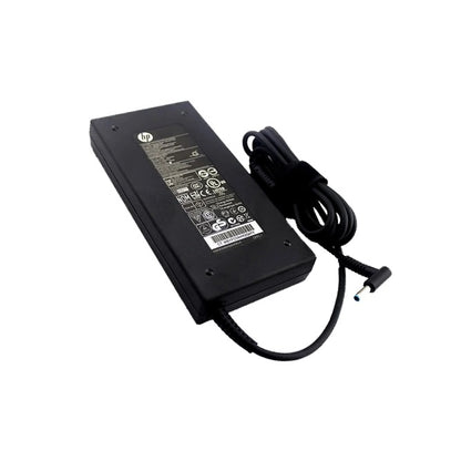 HP Original OEM 150W 19.5V 7.7A 4.5mm Blue Pin Rectangular Slim AC Adapter for HP Laptops - Black