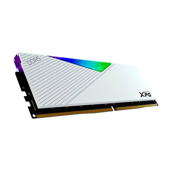 XPG Lancer Series 16GB DDR5 RAM 6000MHz RGB Gaming Desktop Memory - White