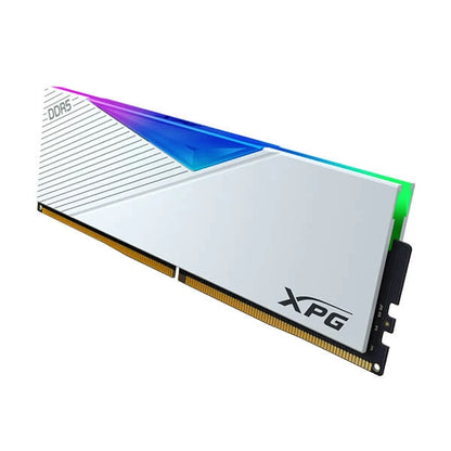 XPG Lancer Series 16GB DDR5 RAM 6000MHz RGB Gaming Desktop Memory - White