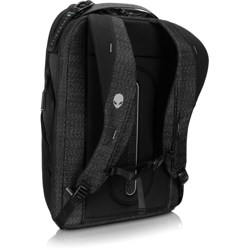 Dell AW724P Alienware Horizon 18" Weather-Resistant Shockproof Travel Backpack - GalaxyWeave Black