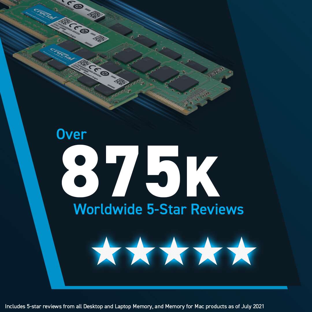 Crucial 32GB DDR5 4800MHz SODIMM Laptop Memory