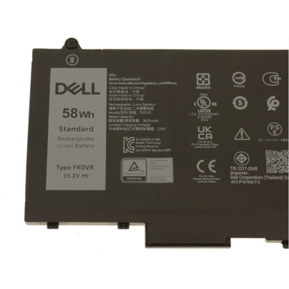 Dell Original Laptop Battery Latitude 5330 5430 5530 7330 58WHr 4 Cell