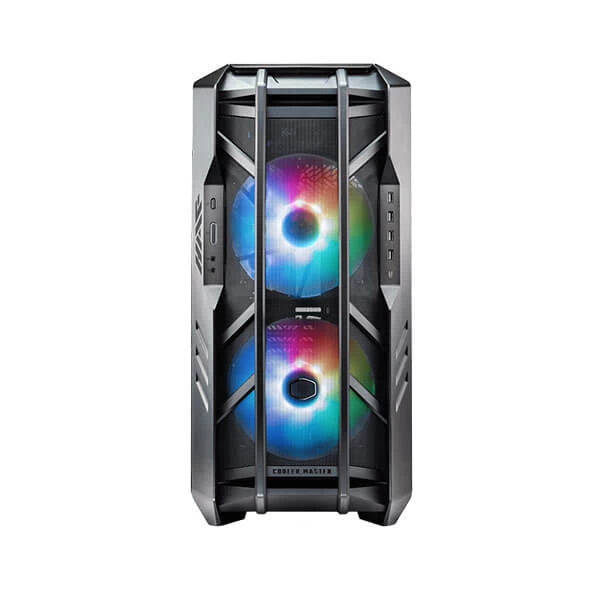 Cooler Master HAF700 E-ATX ARGB Tempered Glass Side Panel Full Tower Gaming Cabinet - Titanium Grey