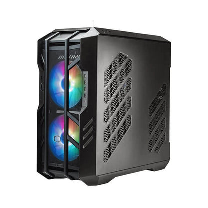 Cooler Master HAF700 E-ATX ARGB Tempered Glass Side Panel Full Tower Gaming Cabinet - Titanium Grey