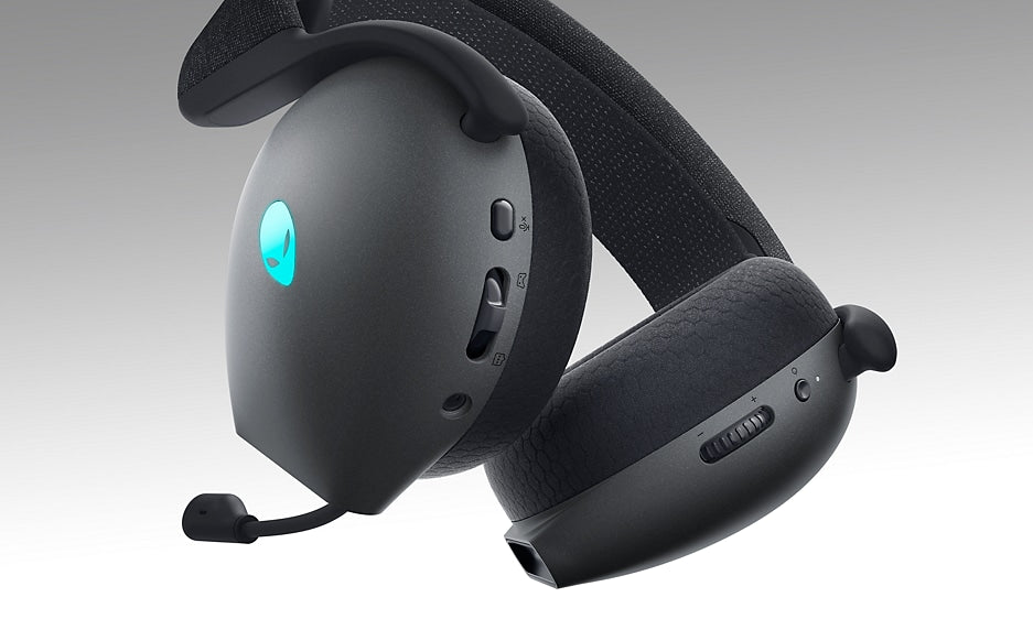 Dell Alienware AW720H RGB Dual-Mode Wireless Gaming Headset with Uni-directional Microphone - Dark Side of the Moon