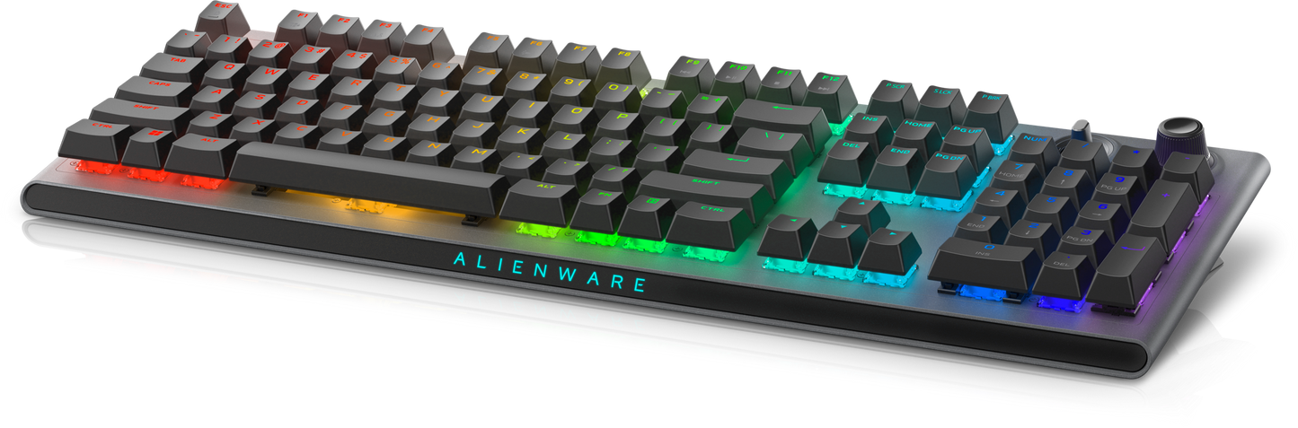 Dell Alienware AW920K Tri-Mode Bluetooth Wireless RGB Backlit Mechanical Gaming Keyboard - Dark Side of the Moon