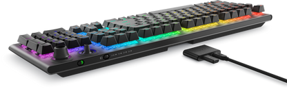 Dell Alienware AW920K Tri-Mode Bluetooth Wireless RGB Backlit Mechanical Gaming Keyboard - Dark Side of the Moon