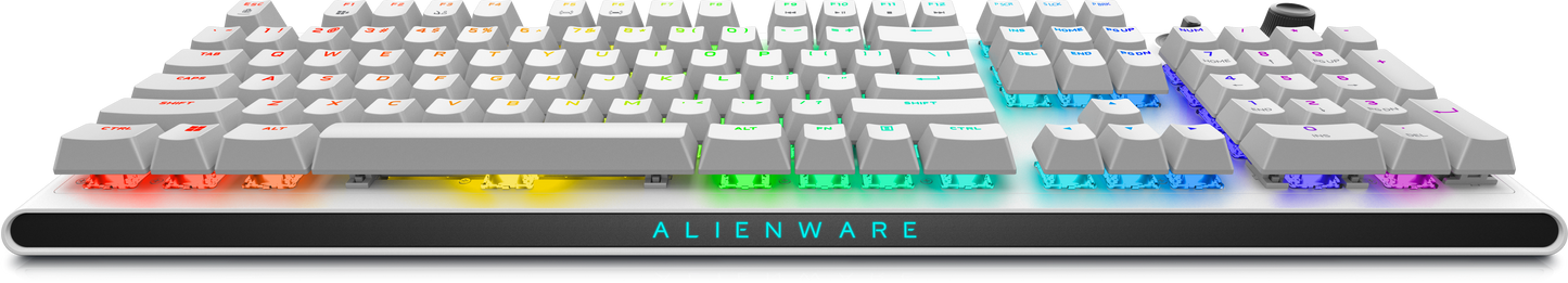 Dell Alienware AW920K Tri-Mode Bluetooth Wireless RGB Backlit Mechanical Gaming Keyboard - Lunar light