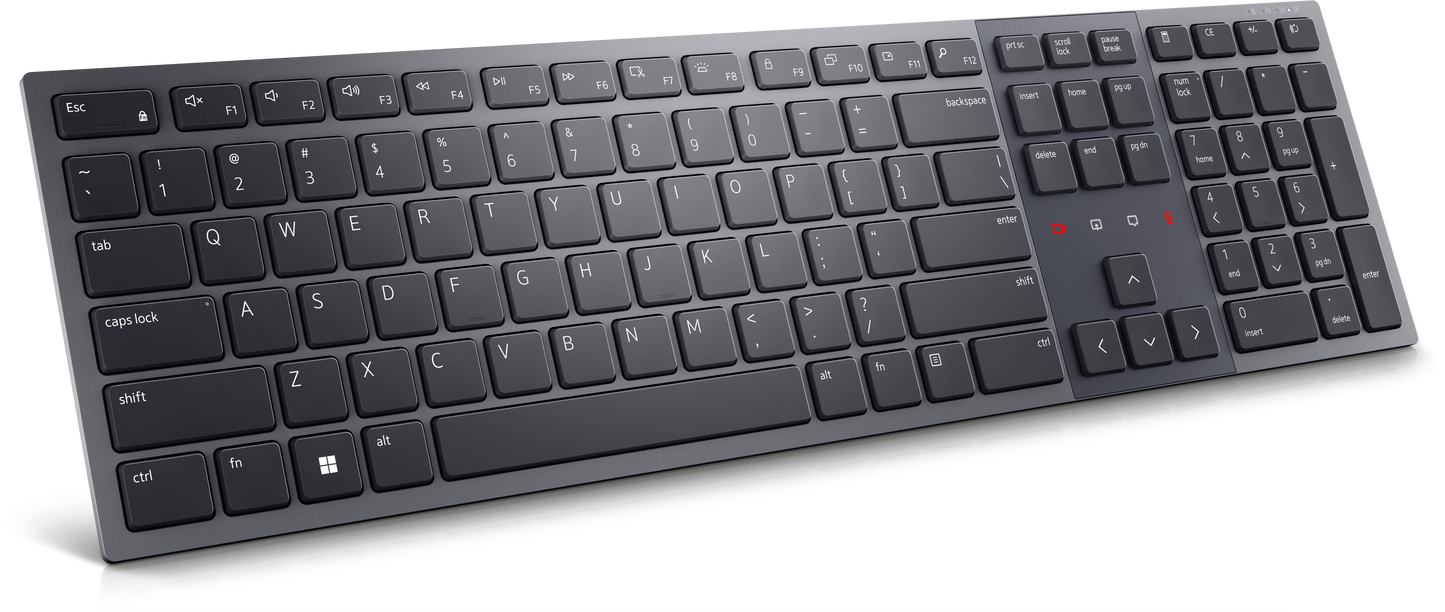 Dell KB900 Premier Collaboration 2.4GHz Wireless Bluetooth Multi Device Backlit Keyboard - Black