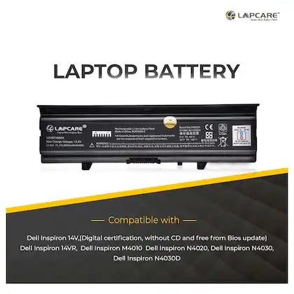 Dell Inspiron N4030 Series Laptop Compatible Battery 4000mAh 11.1 V 6-Cell