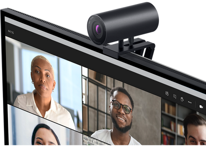 Dell UltraSharp WB7022 4K UHD HDR Webcam with 3D Noise Reduction and Auto Focus Adjustment - Black