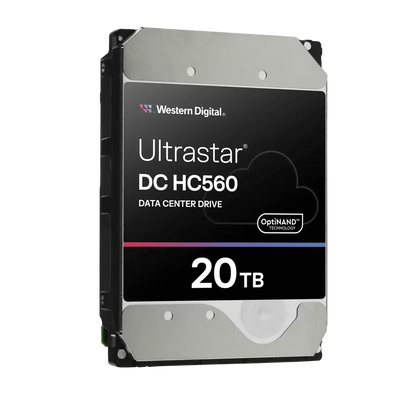 Western Digital Ultrastar DC HC560 20TB 3.5" SATA 6Gb/s 7200RPM Internal Hard Drive