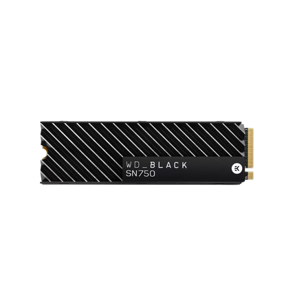 Western Digital SN750 1TB M.2 NVMe Internal Solid State Drive with Heatsink - Black