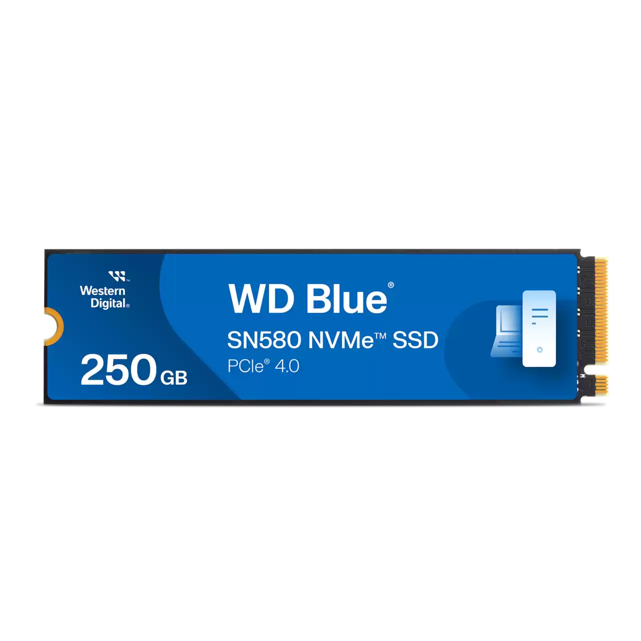 Western Digital SN580 250GB M.2 2280 NVMe Internal Solid State Drive - Blue