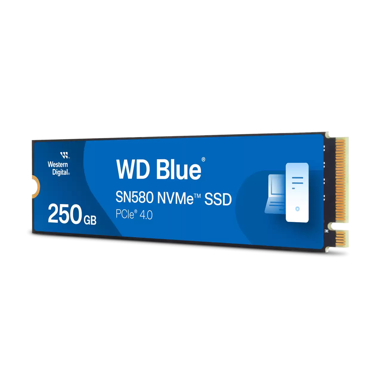 Western Digital SN580 250GB M.2 2280 NVMe Internal Solid State Drive - Blue