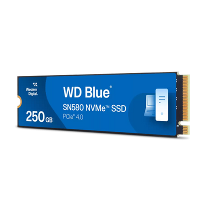 Western Digital SN580 250GB M.2 2280 NVMe Internal Solid State Drive - Blue