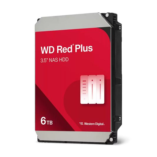 Western Digital WD Red Plus 6TB 3.5" SATA 5400 RPM NAS Internal Hard Disk Drive