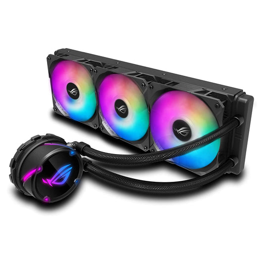 ASUS ROG STRIX LC 360 RGB AIO 360mm लिक्विड कूलर ट्रिपल 120mm PWM फैन के साथ