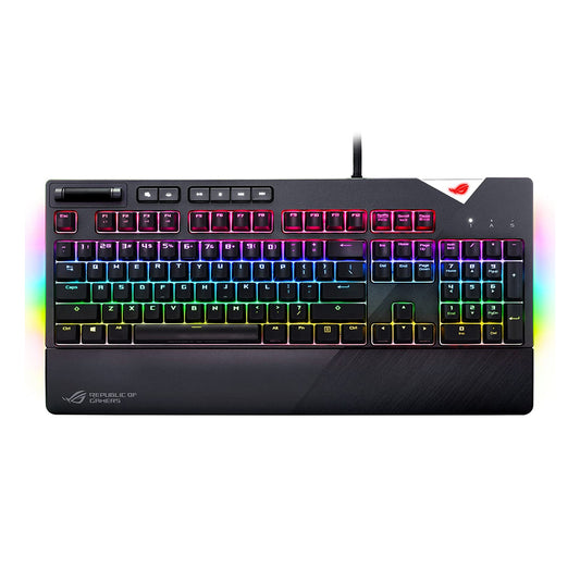 ASUS ROG Strix Flare RGB मैकेनिकल कीबोर्ड चेरी MX स्विच और ऑन-बोर्ड मेमोरी के साथ