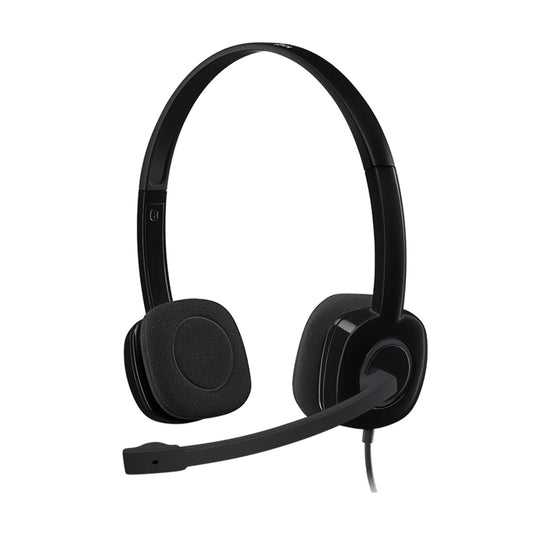 Logitech H151 Wired Stereo 3.5mm Headphone with Rotatable Microphone