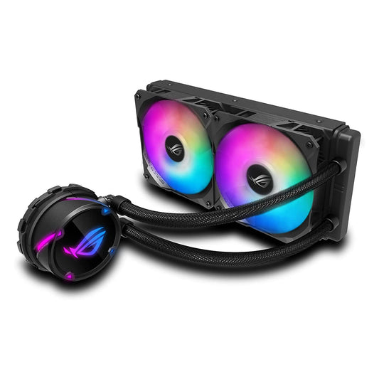 ASUS ROG STRIX LC 240 RGB AIO 240mm लिक्विड कूलर डुअल 120mm PWM फैन के साथ 