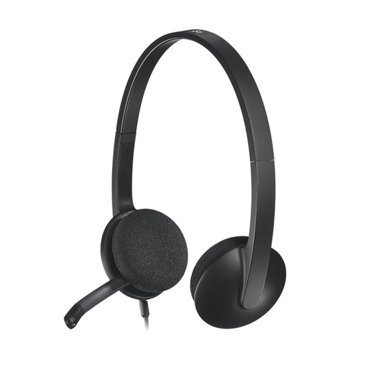 Logitech H340 USB Wired Headphone with Noise Cancelling and Rotatable Mic