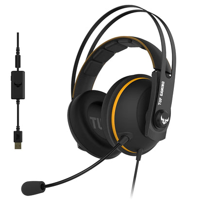 ASUS TUF Gaming H7 Gaming Over-Ear Headphone with 7.1 Virtual Sound and Dual Microphones