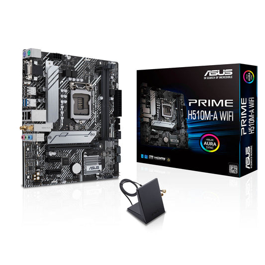 Asus H510 Prime H510M-A WiFi mATX LGA 1200 मदरबोर्ड PCIe 4.0 Intel WiFi 5 और M.2 के साथ