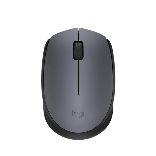 Logitech M170 वायरलेस ऑप्टिकल ग्रे माउस 2.4 GHz तकनीक और उभयलिंगी डिज़ाइन के साथ