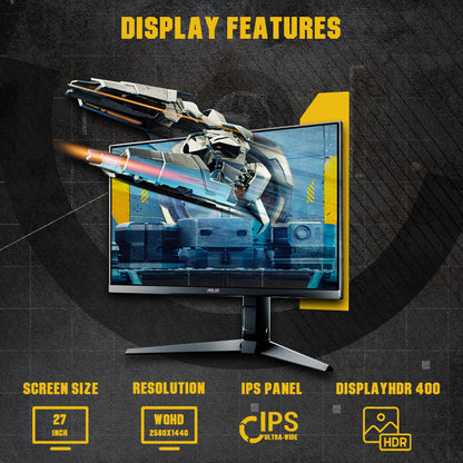 ASUS TUF VG27AQL1A 27 Inch Gaming Monitor with 170Hz Refresh Rate and 1ms Response Time