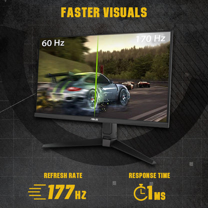 ASUS TUF VG27AQL1A 27 Inch Gaming Monitor with 170Hz Refresh Rate and 1ms Response Time