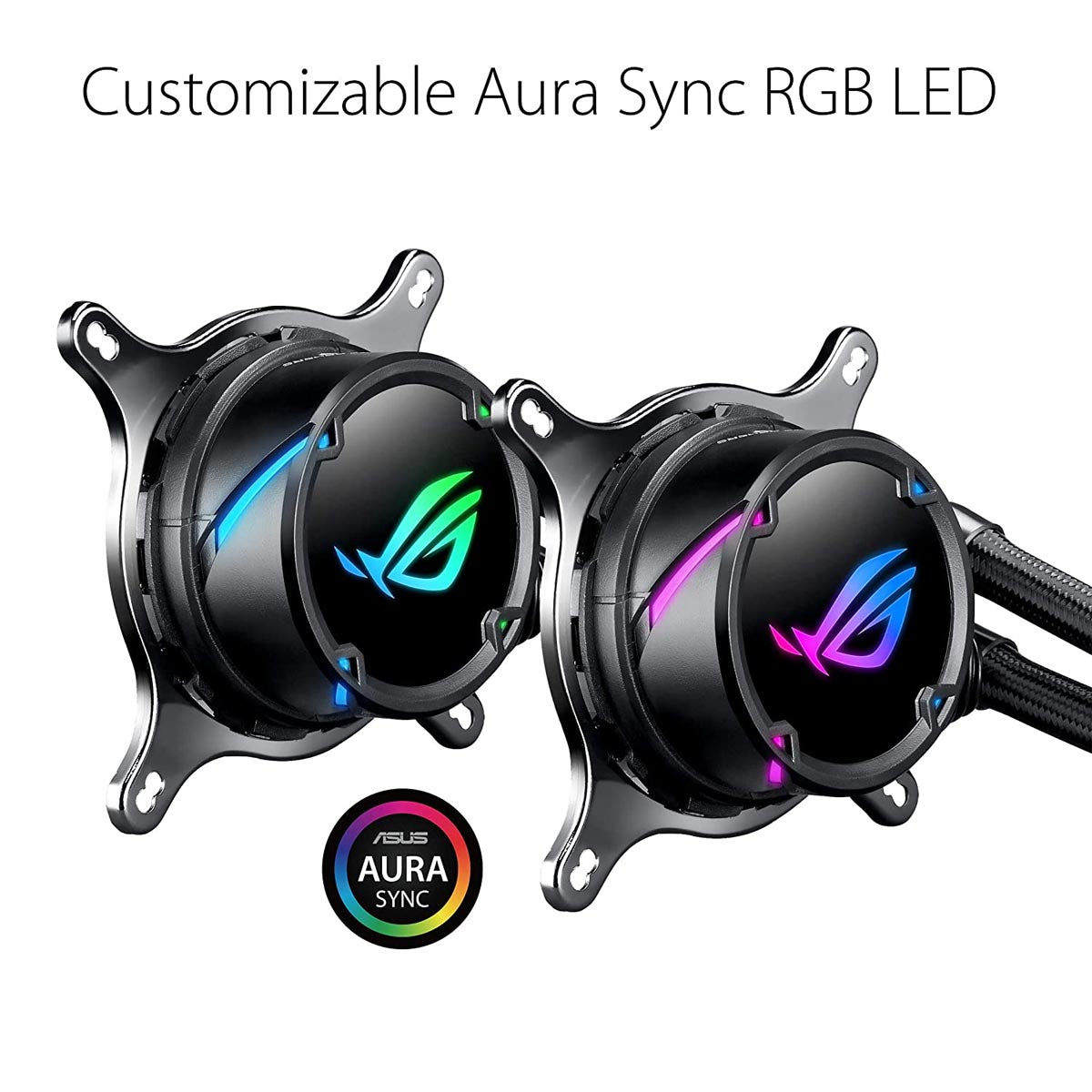 ASUS ROG STRIX LC 240 AIO 240mm Liquid Cooler with Dual 120mm PWM Fans