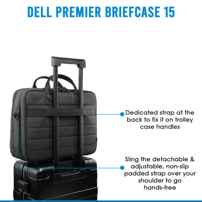 Dell PE1520C 15" Premier Anti Scratch Water Resistant Laptop Briefcase - Black