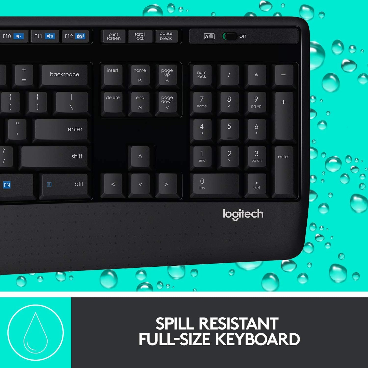 Logitech MK345 वायरलेस कीबोर्ड और माउस कॉम्बो अल्ट्रा लंबी बैटरी लाइफ के साथ