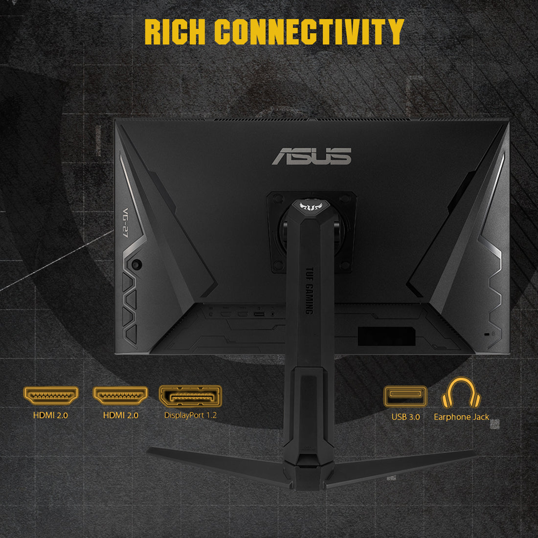 ASUS TUF VG27AQL1A 27 Inch Gaming Monitor with 170Hz Refresh Rate and 1ms Response Time