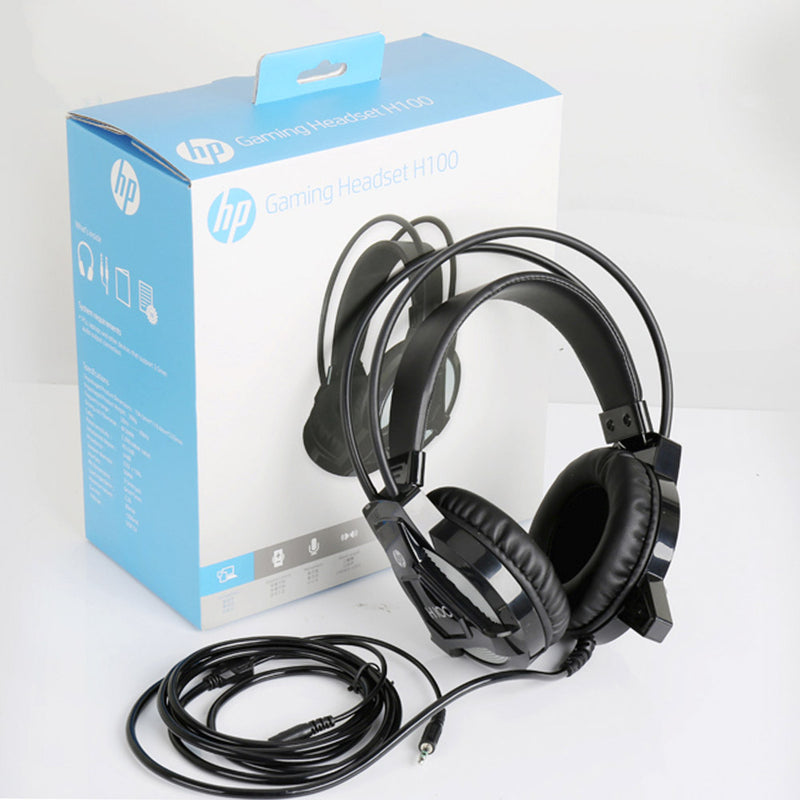 Buy HP H100 Wired Gaming Over Ear Headset 3DR59PA Black TPS tech.in