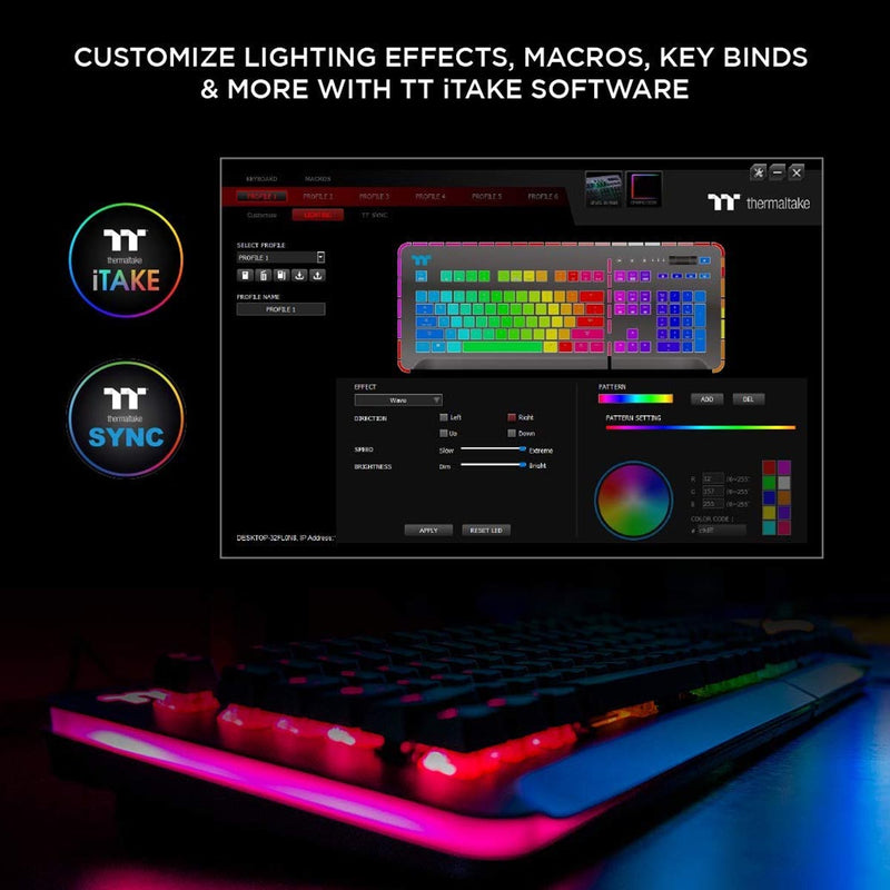 Level 20 RGB Cherry MX Blue gaming keyboard