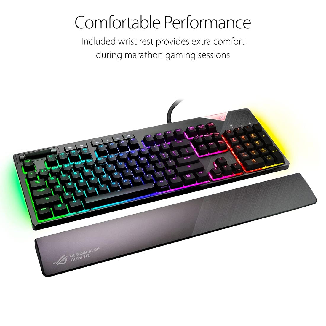 ASUS ROG Strix Flare RGB Mechanical Keyboard with Cherry MX Switches and On-Board Memory