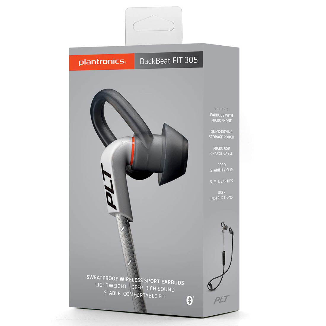 Plantronics BackBeat FIT 305 Headphones Sweat Moisture Protection Noise cancellation tpstech.in