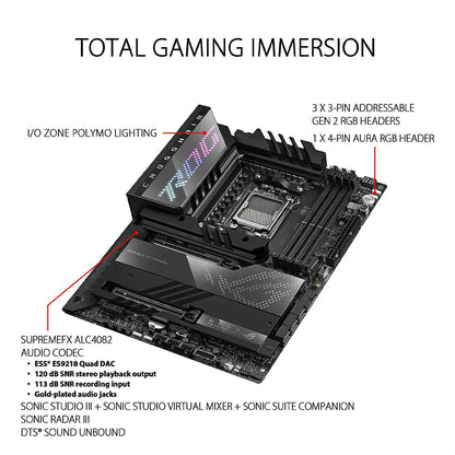 ASUS ROG CROSSHAIR X670E HERO WIFI AMD AM5 ATX Motherboard