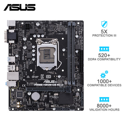 ASUS PRIME H310M-CS R2.0  Intel LGA-1151 Micro-ATX Motherboard