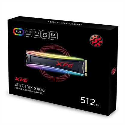 ADATA XPG SPECTRIX S40G 512GB M.2 2280 RGB Gaming Internal SSD