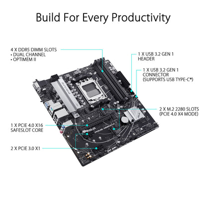 ASUS PRIME A620M-A AMD A620 AM5 Micro-ATX Motherboard