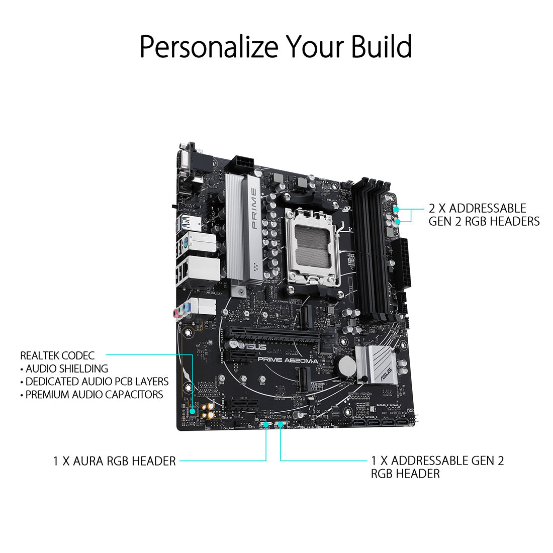 ASUS PRIME A620M-A AMD A620 AM5 Micro-ATX Motherboard