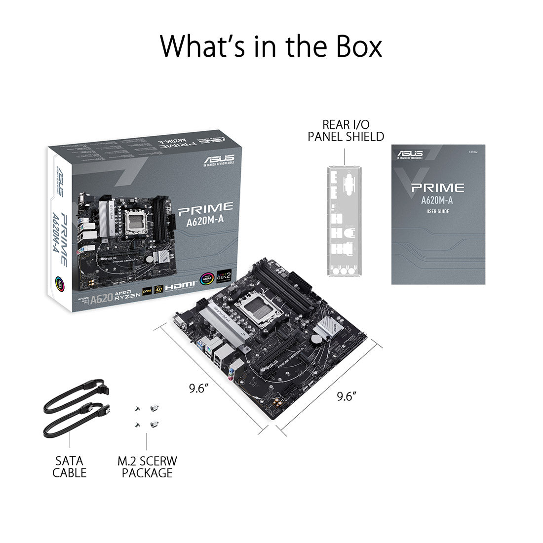 ASUS PRIME A620M-A AMD A620 AM5 Micro-ATX Motherboard