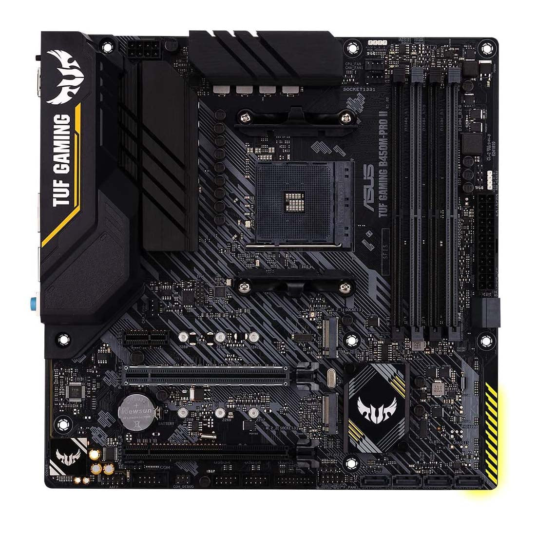 ASUS B450M-PRO II AMD AM4 Micro-ATX Motherboard with USB-C and Dual M.2 Slots