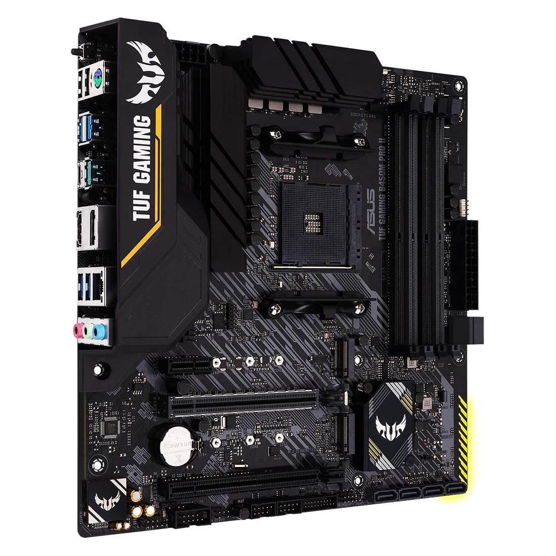 ASUS B450M-PRO II AMD AM4 Micro-ATX Motherboard with USB-C and Dual M.2 Slots