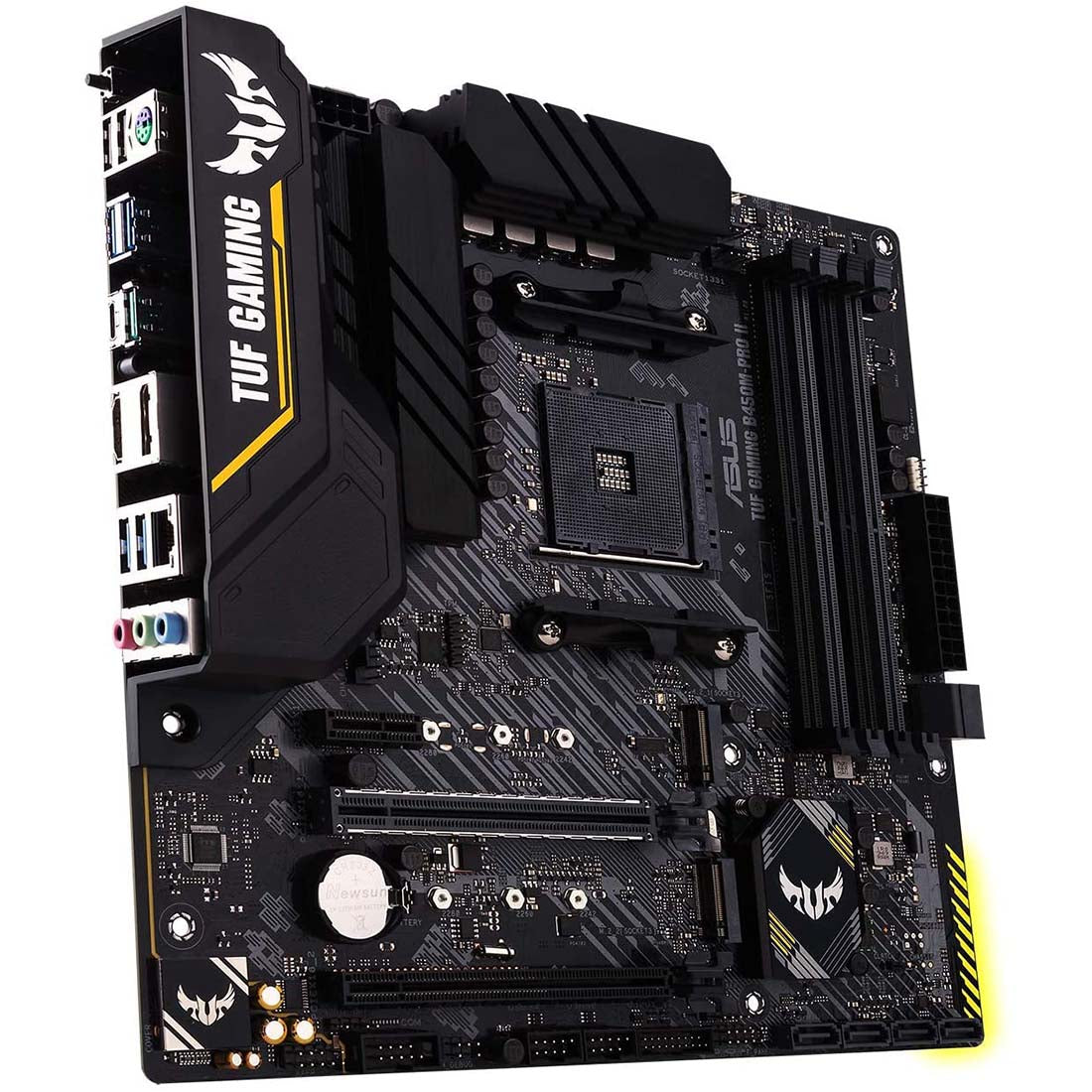 ASUS B450M-PRO II AMD AM4 Micro-ATX Motherboard with USB-C and Dual M.2 Slots