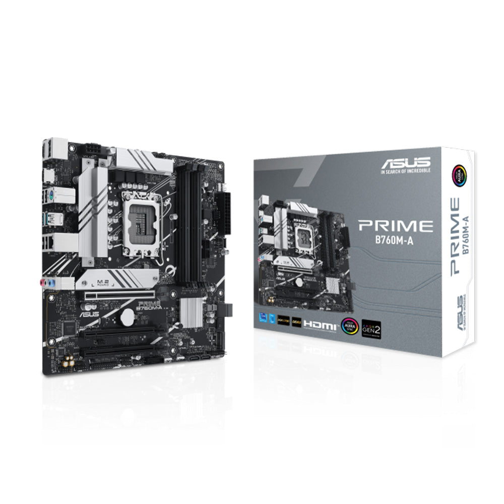 ASUS PRIME B760M-A WIFI Intel B760 Micro-ATX Motherboard - tpstech.in